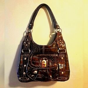 Wilson's Leather Croc Hobo